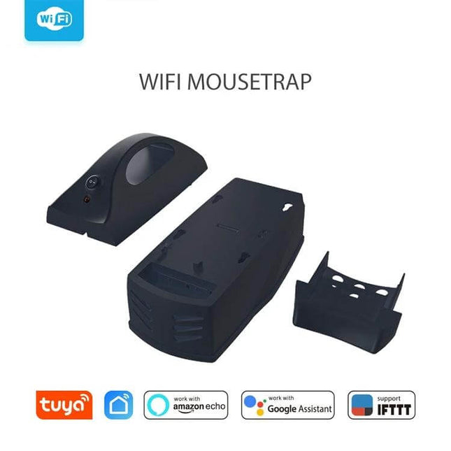 Neo Smart WiFi Sensor Mousetrap for Everyday Home Use - compact indoor WiFi trap with app alerts, battery status and smart assistant support