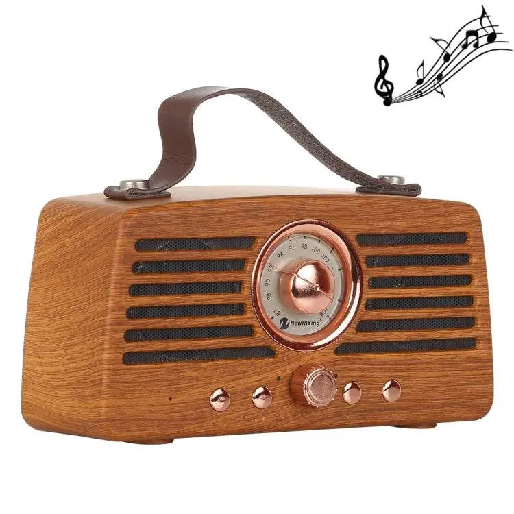 NewRixing NR-4013 Retro Hand Wireless FM Speaker With Call Function