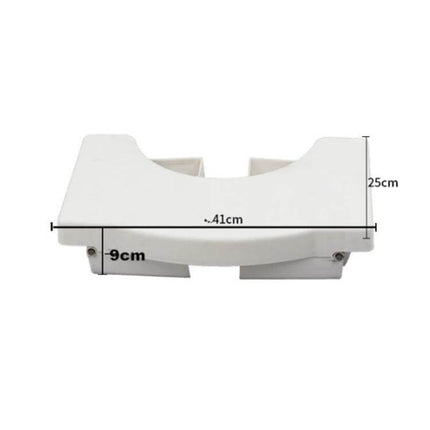 Non-Slip Toilet Foot Stool Foldable For Kids, Easy Squat Support white foldable kid toilet foot stool with measurements 41cm x 25cm x 9cm non-slip