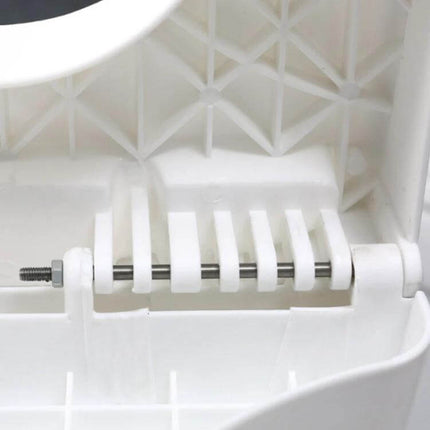 Non-Slip Toilet Foot Stool Foldable For Kids, Easy Squat Support — close-up of white hinge mechanism and non-slip support components