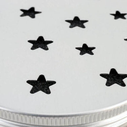 Non-Toxic Mouse Repeller For Home Use Protects Cables - close-up of white round repeller lid with star-shaped vent holes, plant-based scent release