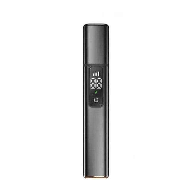 Nose Hair Trimmer With Rechargeable Battery For Daily Grooming – compact pen-sized stainless steel trimmer with digital display for precise daily grooming