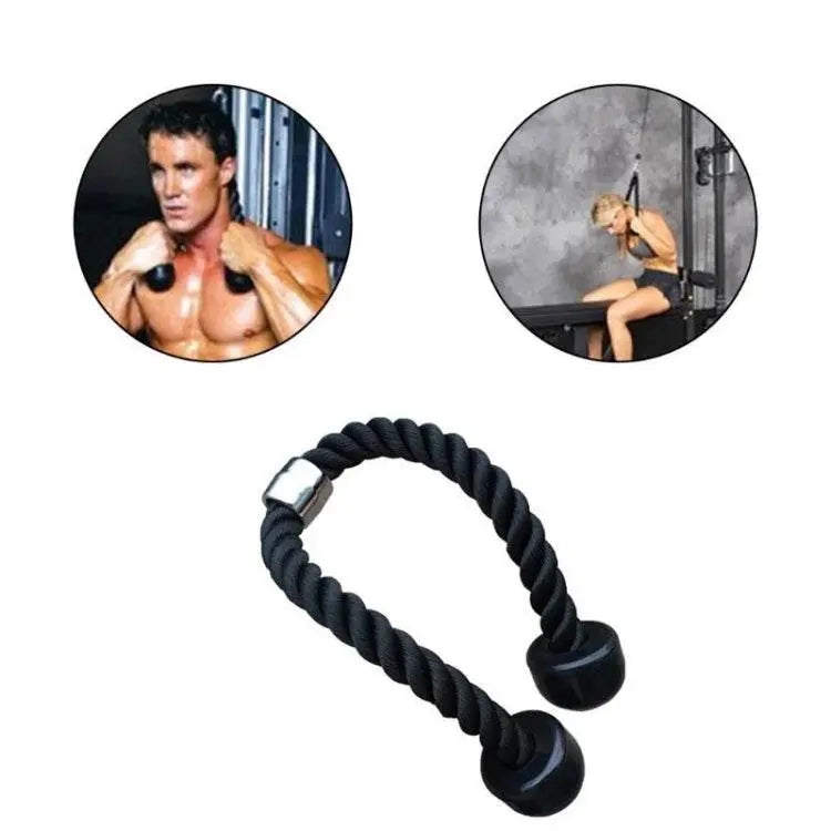 Nylon Biceps Fitness Pull Rope, 68cm for Effective Workouts