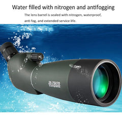 Powerful 25-75x70 Zoom Monocular Telescope for Outdoor Astronomy and Birdwatching