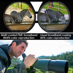 Powerful 25-75x70 Zoom Monocular Telescope for Outdoor Astronomy and Birdwatching