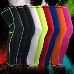 Genouillères de sport de basket-ball en plein air, équipement de course à pied, collants de protection longs et respirants, taille M