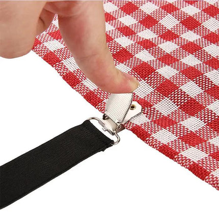 4 Pack Adjustable Clips For Bedspread, Tablecloth, Curtain, Sofa Cover