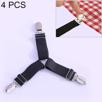 4 Pack Adjustable Clips For Bedspread, Tablecloth, Curtain, Sofa Cover