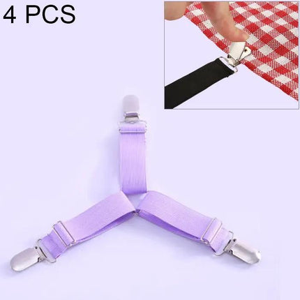 4 Pack Adjustable Clips For Bedspread, Tablecloth, Curtain, Sofa Cover