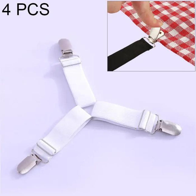 4 Pack Adjustable Clips For Bedspread, Tablecloth, Curtain, Sofa Cover