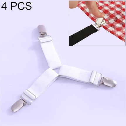 4 Pack Adjustable Clips For Bedspread, Tablecloth, Curtain, Sofa Cover