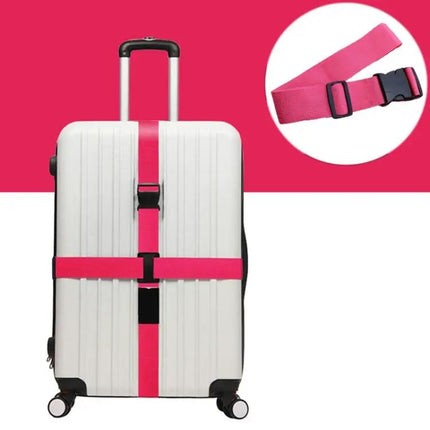 Rainbow Elastic Telescopic Luggage Strap Adjustable 34 Inch
