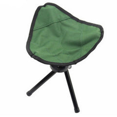 Taburete plegable triangular portátil para actividades al aire libre: carga máxima de 100 kg, tamaño compacto 22 x 22 x 31 cm