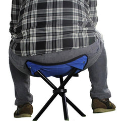 Portable Triangular Folding Stool for Outdoor Activities - Max Load 100KG, Compact Size 22x22x31cm