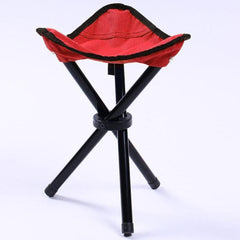 Portable Triangular Folding Stool for Outdoor Activities - Max Load 100KG, Compact Size 22x22x31cm