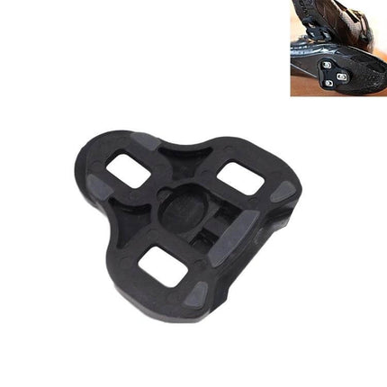 Road Bike Cleats Self Locking 2 Pack For Clip In Shoes - black nylon 6-degree float cleat for road cycling, lightweight 0.9 oz each