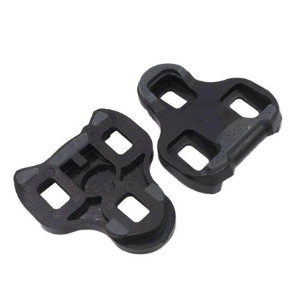 Road Bike Cleats Self Locking 2 Pack For Clip In Shoes black nylon 6-degree float replacement cleats for road cycling pedals