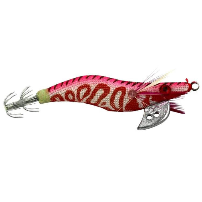 Hengjia 8 Cm Plastic Squid Lures For Casual Fishing - 8cm pink lifelike baitfish pattern with 3D eyes, lightweight plastic squid jig for pier and bay fishing