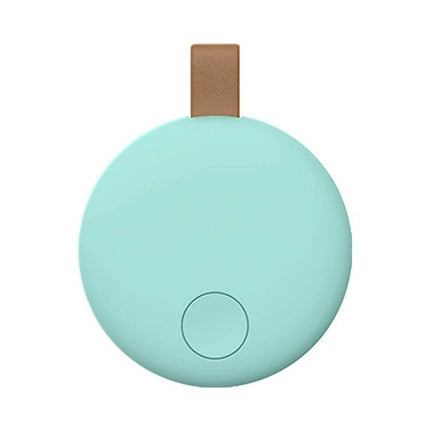Xiaomi Youpin Bluetooth Anti-Lost Device for Tracking Items - mint round tracker with leather loop for keys and bags