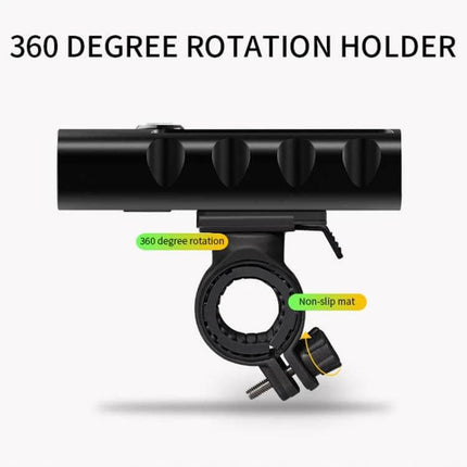 BX3 USB Charging Bicycle Front Handlebar Light for Night Riding with 360-degree rotation holder and silicone non-slip mount
