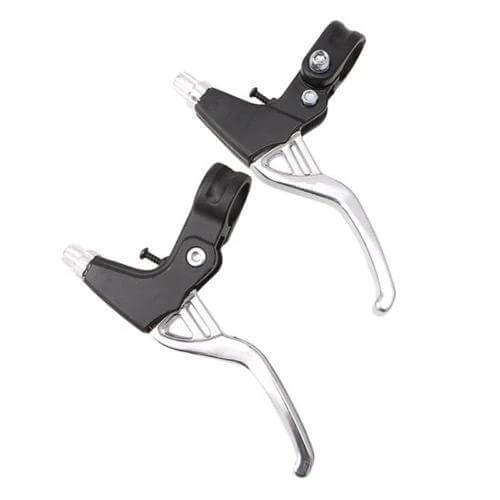 Mountain Bike Alloy Brake Levers Pair, Lightweight Aluminum, Black - left and right 22mm handlebar replacement levers