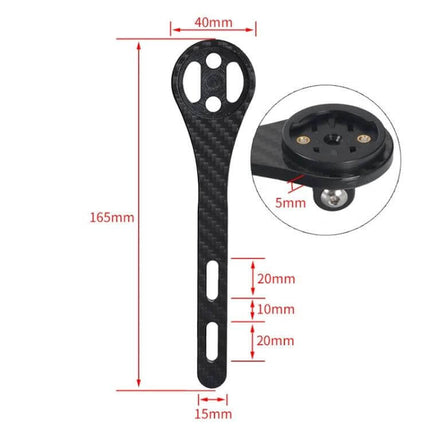 Carbon Fiber Road Bicycle Code Table Holder For Garmin Bryton Cateye carbon fiber mount 165mm slim 50g compatible with Garmin Bryton Cateye