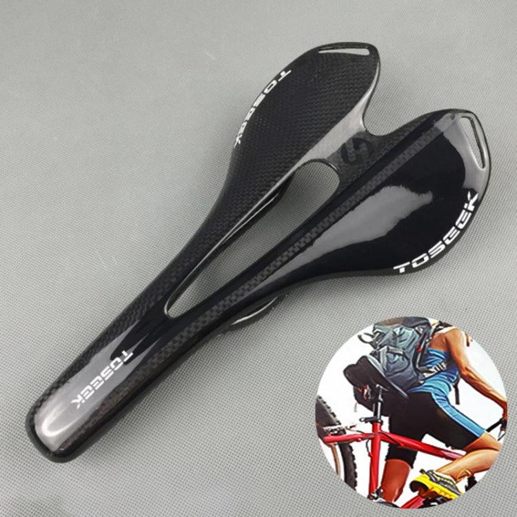 Premium 3K Carbon Fiber Ergonomic Hollow Road Bike Saddle for Optimal Comfort and Performance