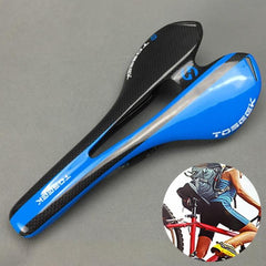 Premium 3K Carbon Fiber Ergonomic Hollow Road Bike Saddle for Optimal Comfort and Performance