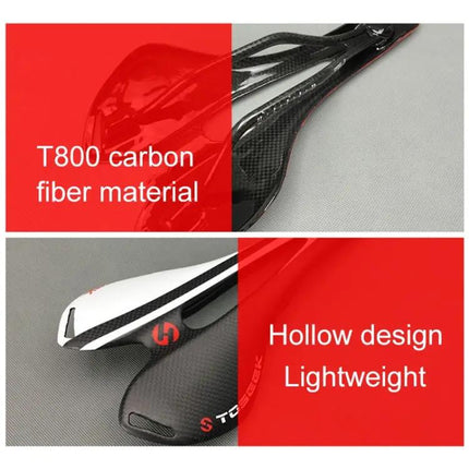 Toseek Carbon Fiber Road Bike Saddle For Daily Commuting