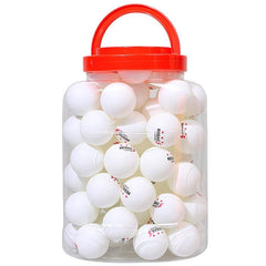 REGAIL 60-Piece Celluloid Table Tennis Training Balls with Portable Bucket