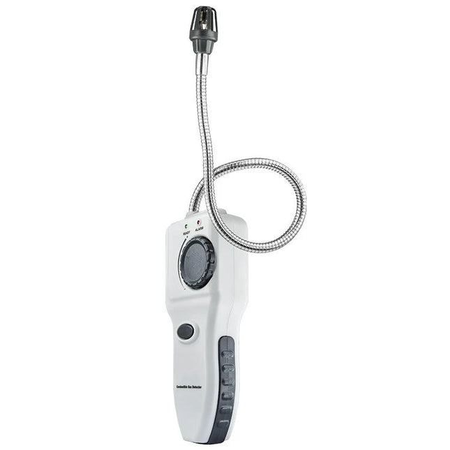 Portable Combustible Gas Detector with Flexible Gooseneck handheld unit with flexible probe for detecting gas leaks behind appliances