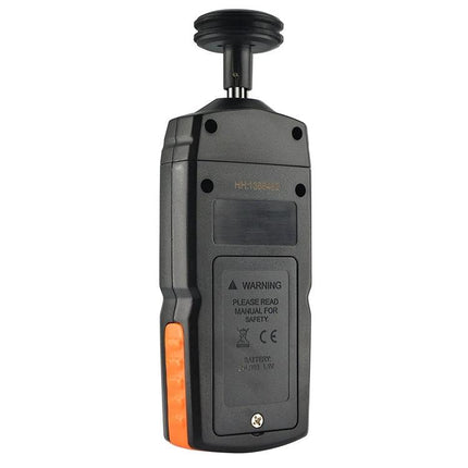 Benetech Portable Contact Tachometer for Speed Measurement handheld contact tachometer back view for RPM inspections