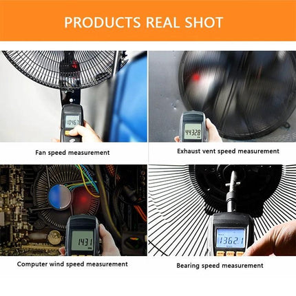 Benetech Portable Contact Tachometer for Speed Measurement measuring fan, exhaust vent, computer fan and bearing RPM in industrial inspection