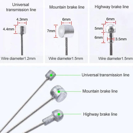7 In 1 Universal PVC Bicycle Cable Tube Set For All Bikes | Syndmart
