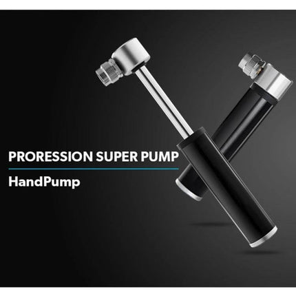Manual Mini Portable Bicycle Pump Kit With Glue Free Patches And Tire Levers - compact aluminum hand pump with pressure gauge, bracket and glue-free patches