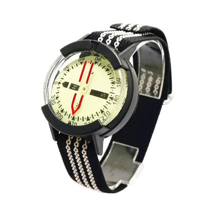 Luminous Watch-Style Diving Compass With Retractable Strap