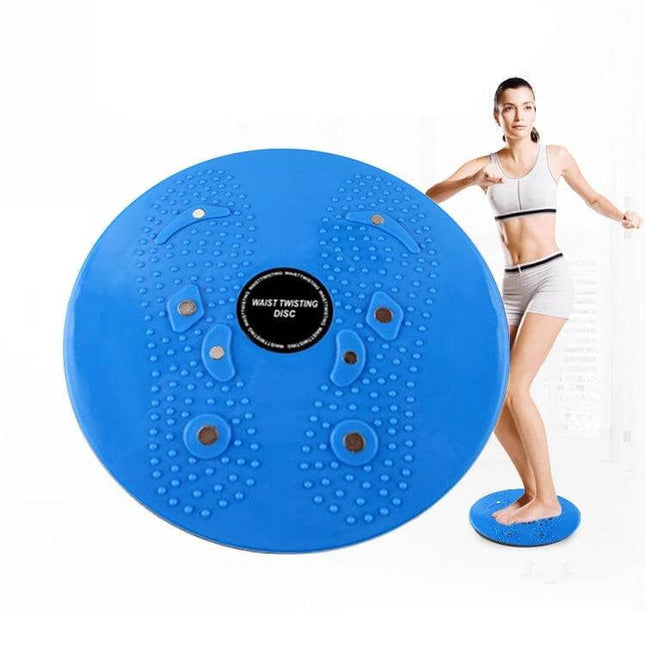 Aerobic Magnetic Waist Twist Disk Blue For Home Workouts compact blue waist twisting disc for core stability and rotational training