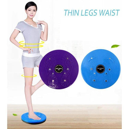 Aerobic Magnetic Waist Twist Disk Blue For Home Workouts compact eco-friendly blue twist disk for at-home core and waist training