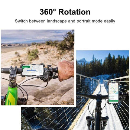 Joyroom Bike Phone Mount For Handlebar On Daily Rides - 360° rotation phone holder on bike handlebar for commutes and weekend rides