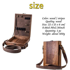 Creative Artisan Wooden Messenger Briefcase for Inspired Minds