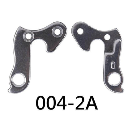Aluminum Alloy Rear Derailleur Tail Hook For Bicycle - shiny replacement derailleur hanger 004-2A, lightweight corrosion-resistant mounting plate