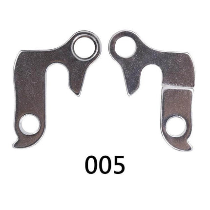 Rear Derailleur Tail Hook Pair, Aluminum Alloy For Bikes lightweight aluminum alloy replacement hooks for stable derailleur tail