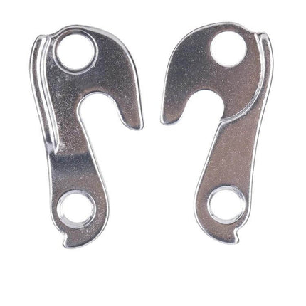ZTTO 013 Alloy Rear Derailleur Tail Hook Parts For MTB And Road Bikes - pair of silver aluminium alloy derailleur tail hooks for bike protection
