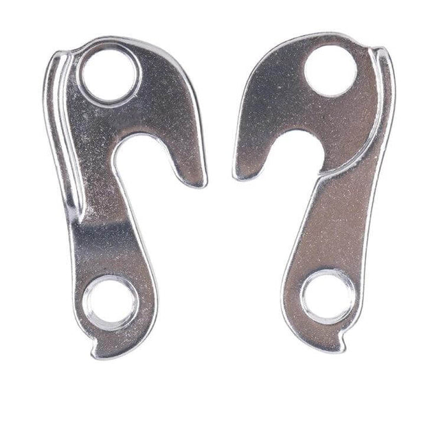 ZTTO 013 Alloy Rear Derailleur Tail Hook Parts For MTB And Road Bikes - pair of silver aluminium alloy derailleur tail hooks for bike protection