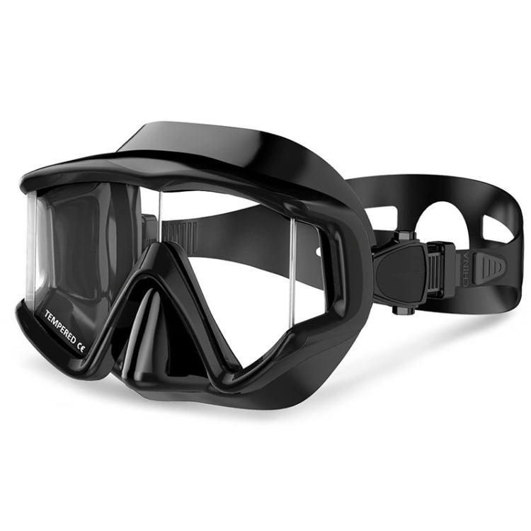 DM600 Adult Silica Gel Diving Mask with Tempered Glass Goggles for Swimming