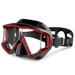 DM600 Adult Silica Gel Diving Mask with Tempered Glass Goggles for Swimming