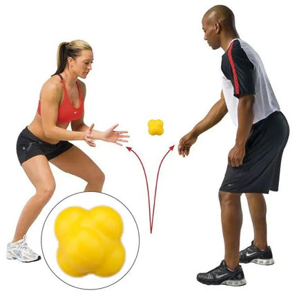 Hexagonal Reaction Ball for Quickness, Agility and Hand-Eye Training