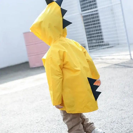 Cartoon Dinosaur Fashion Raincoat for Children, Size S