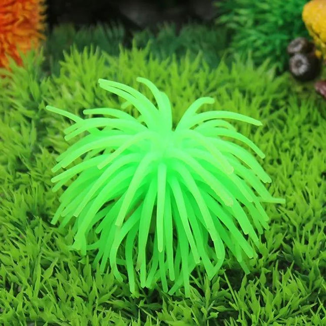 TPR Sea Urchin Ball Coral Aquarium Decor, Large 13 Centimeters
