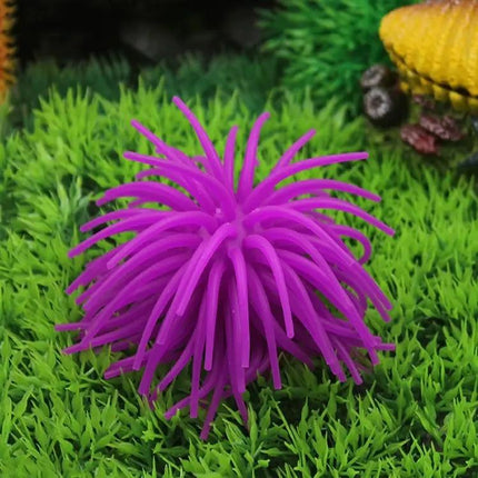 TPR Sea Urchin Ball Coral Aquarium Decor, Large 13 Centimeters